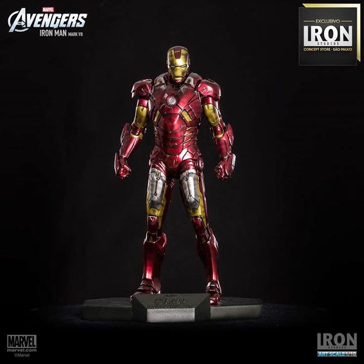 Estátua Iron Man Mark VII Avengers da Iron Studios - Estante Nerd