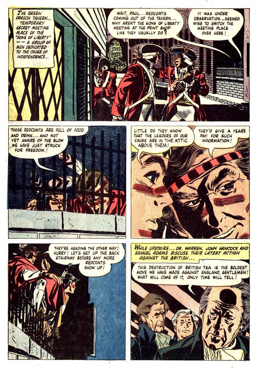 Paul Revere's Ride / Four Color Comics #822 dell comic book page art by Alex Toth