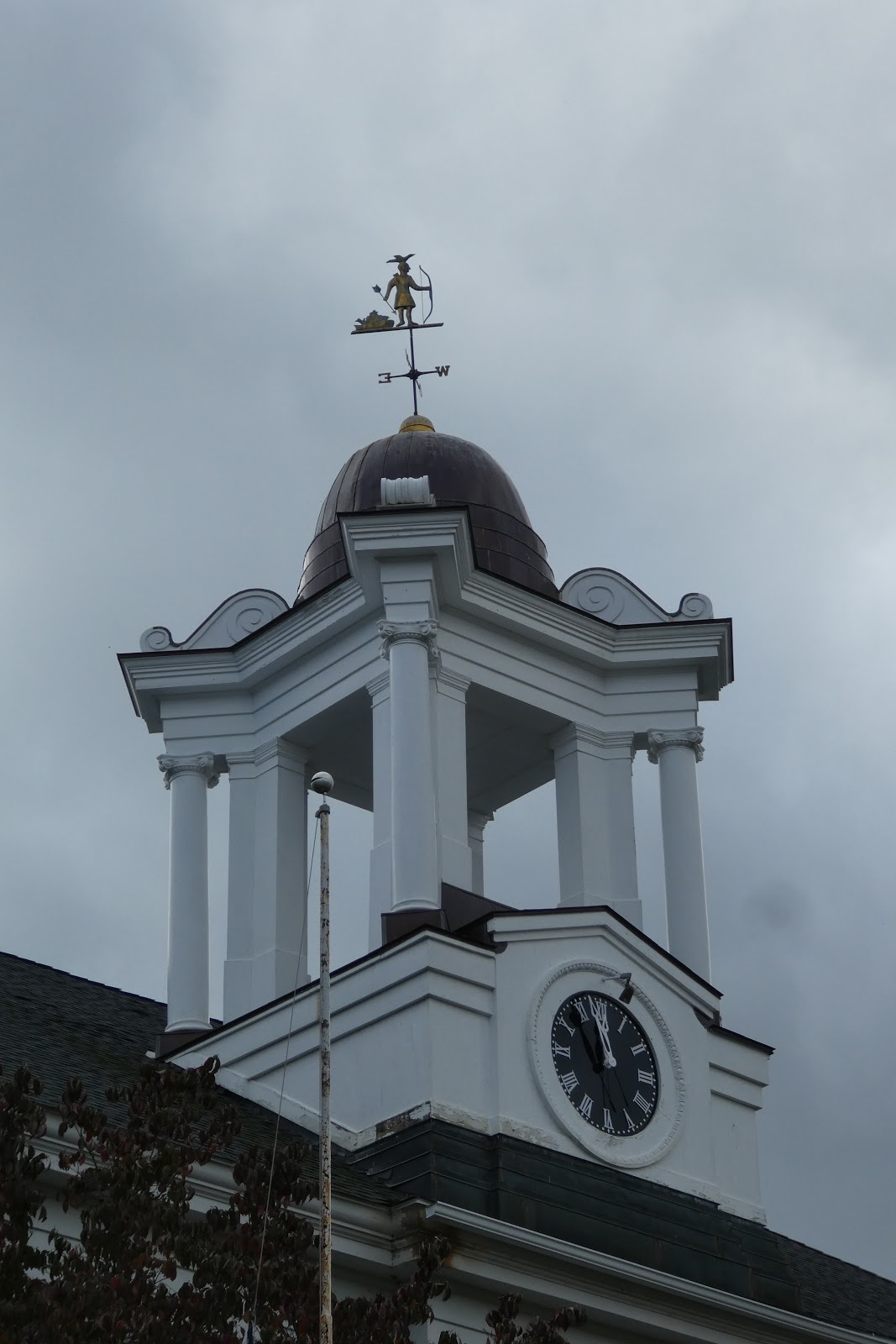 Nutfield Genealogy Weathervane Wednesday Above an old Town Hall