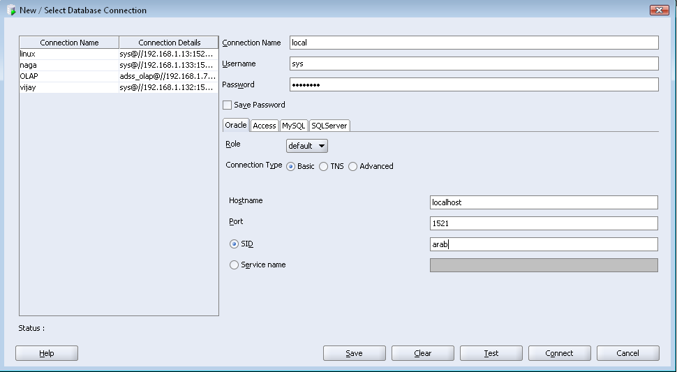 how to insert arabic data in oracle
