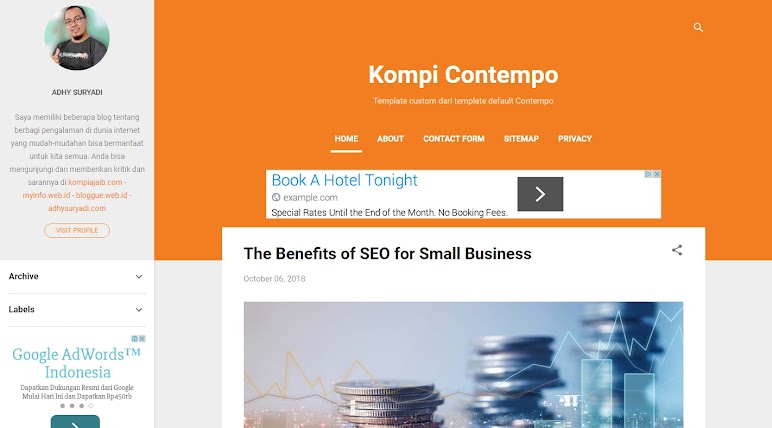 Custom Default Blogger Template Contempo Custom Default Blogger Template Contempo