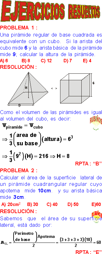 geometrÍa del espacio problemas resueltos de secundaria pdf