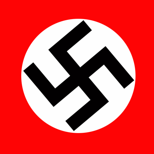 Свастон стикер. Символ свастики фашистской Германии.