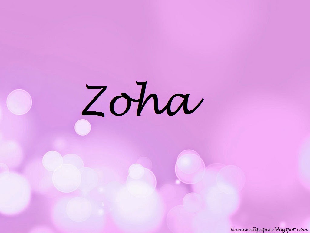 Wallpaper Zoha Name Dp.