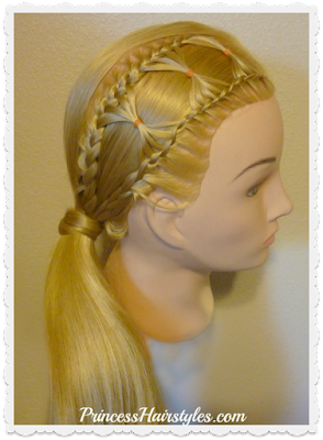 Adorable bow tie braid hairstyle, video tutorial