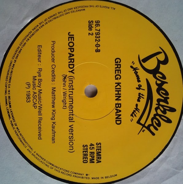 MAXI SINGLES DJ CHARS GREG KIHN BAND JEOPARDY (1983) ACTUALIZADO BY