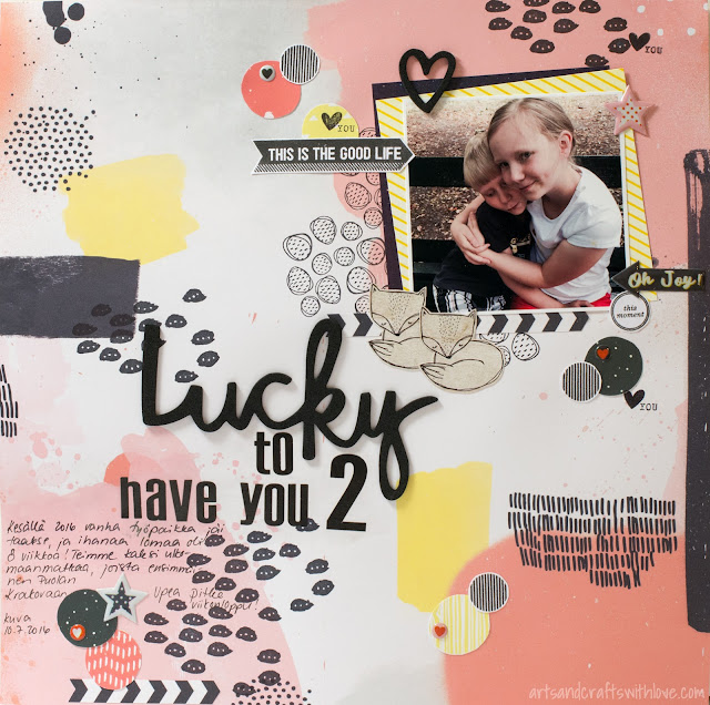 Scrapbooking layout: Lucky