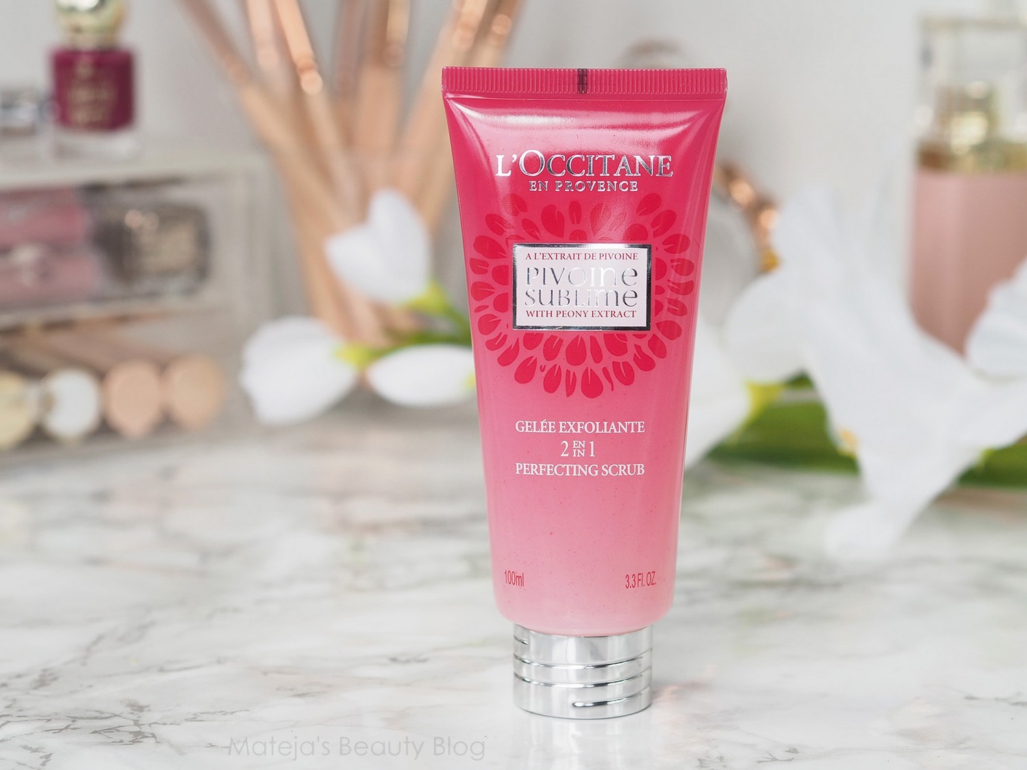 L'Occitane Pivoine Sublime 2 in 1 Perfecting Scrub Epuble
