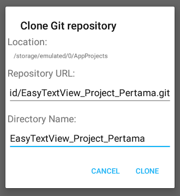 BEGini CaRa UPlOAD PrOject Program Aplikasi di GitHub Repository Menggunakan AIDE