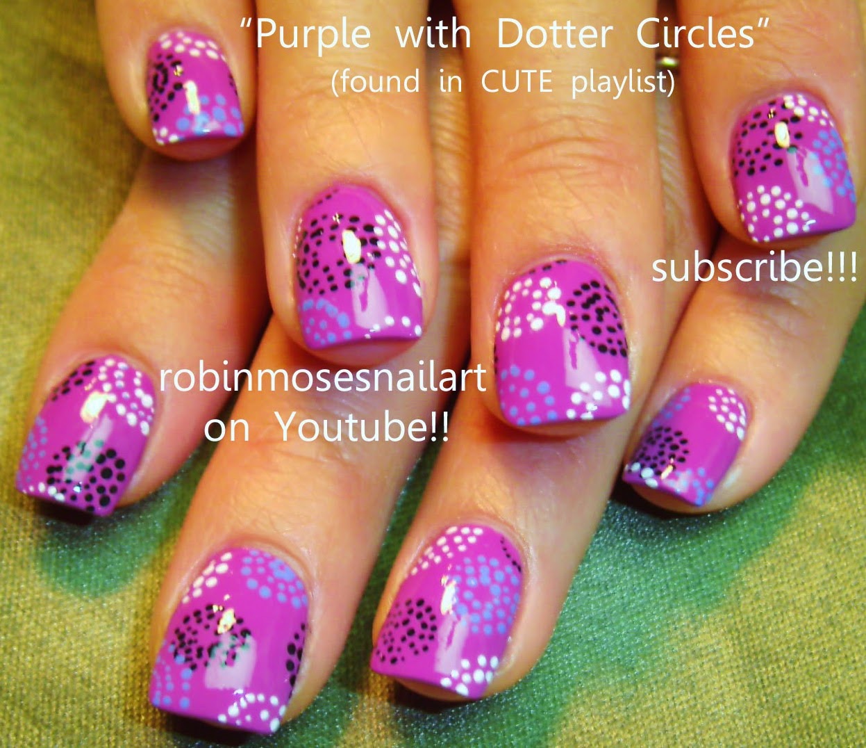 Nail Art by Robin Moses "diy nail art" "easy nail art" "simple nail art" "daisy nail design