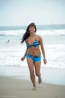 Sanjana, in, Bikini, at, Beach