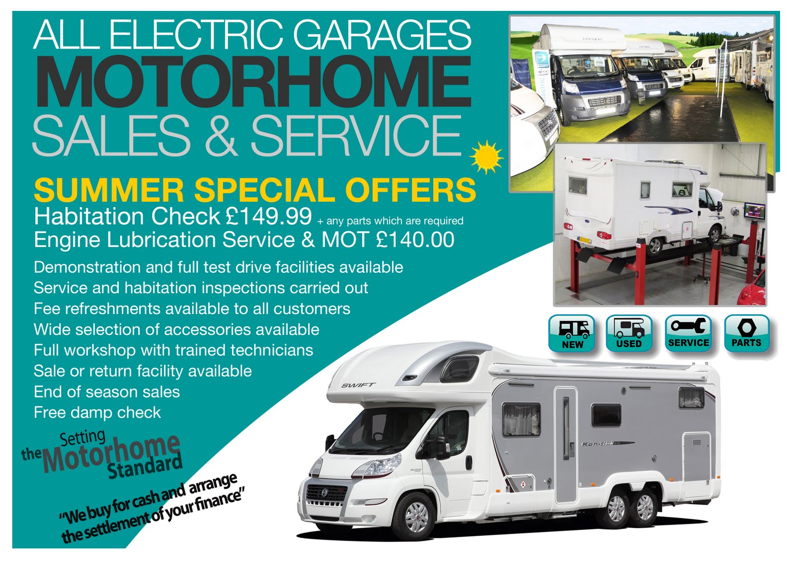 Motorhome Microsite Habitation & Service