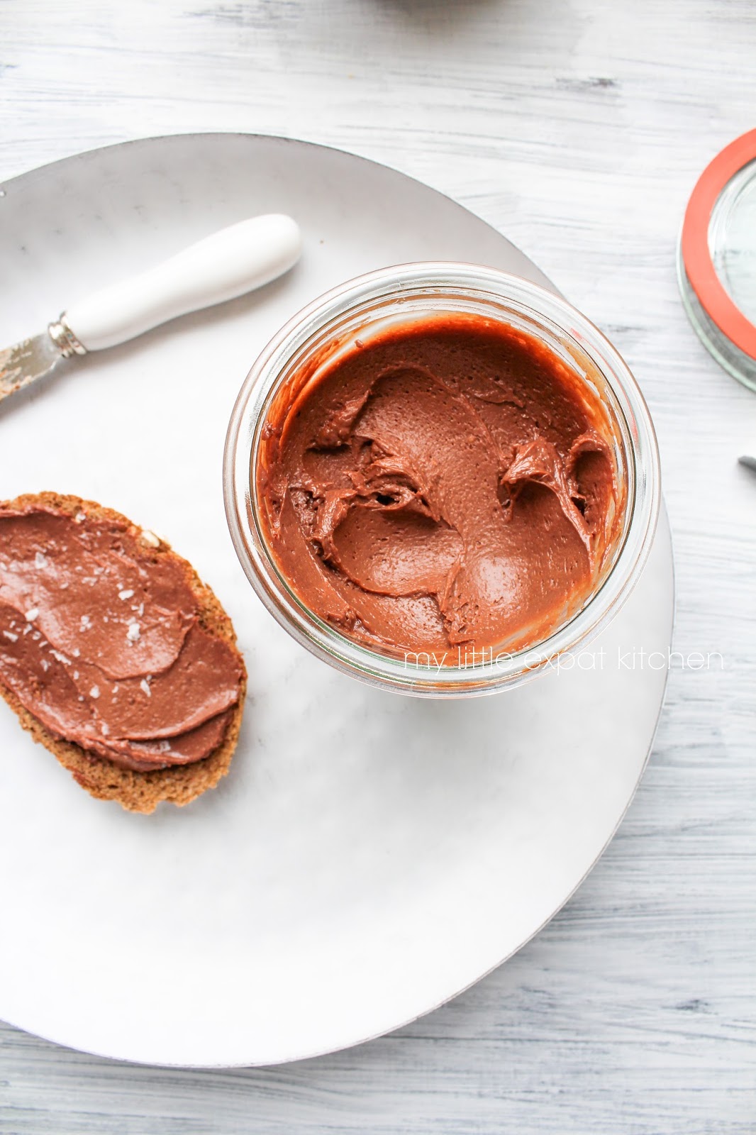 My Little Expat Kitchen Chocolatehazelnut spread (a homemade, far