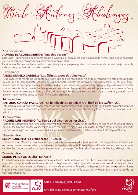 Ángel Silvelo participa en el ciclo de autores Abulenses