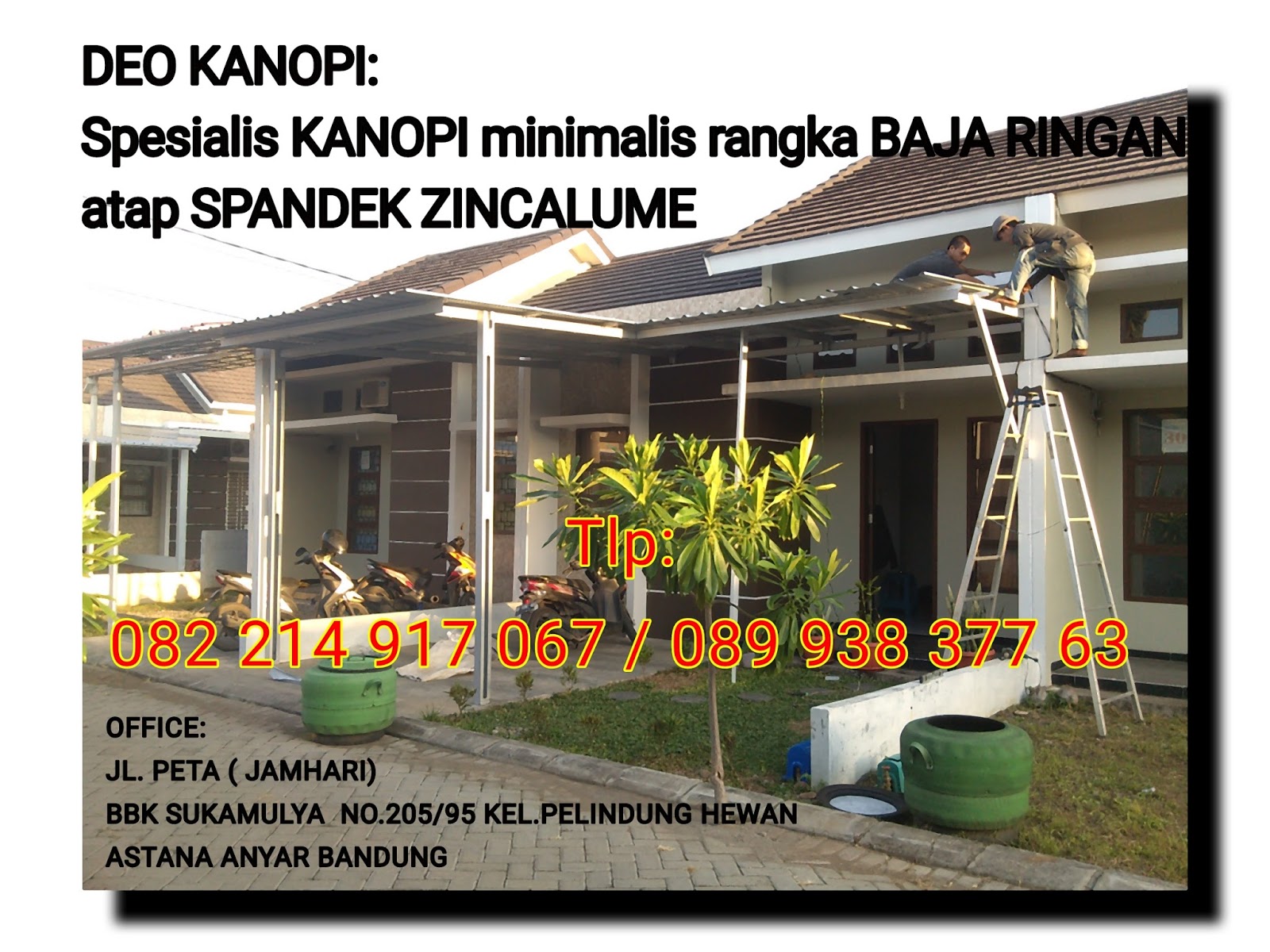 Kanopi Baja Ringan Bandung Kanopi Minimalis Rangka BAJA RINGAN Kanopi Baja Ringan Bandung Kanopi Minimalis Rangka BAJA RINGAN