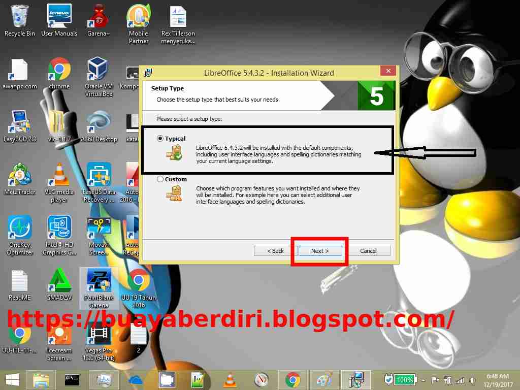Tutorial cara menginstall Libre office di windows full gambar