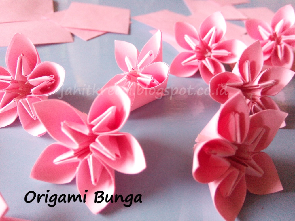 Cara Membuat Origami Bunga - Berbagi Tutorial Aneka Kreasi