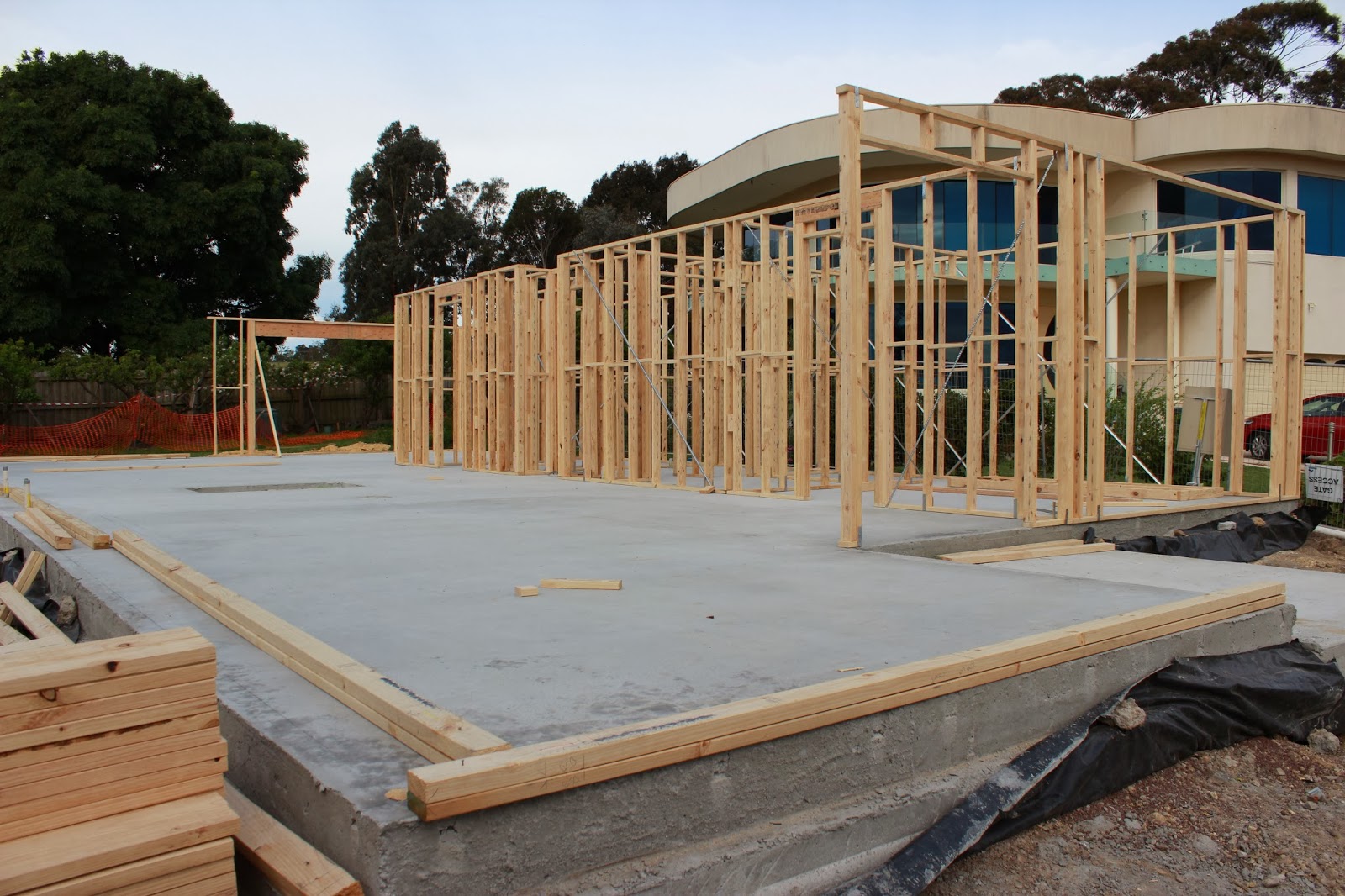 Carter Grange New Home Build 2013 2014 Slab Down Frame Up 