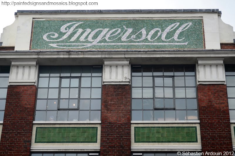 Painted signs and mosaics Ingersoll, Clerkenwell