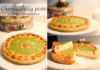 Cheesecake cu pesto