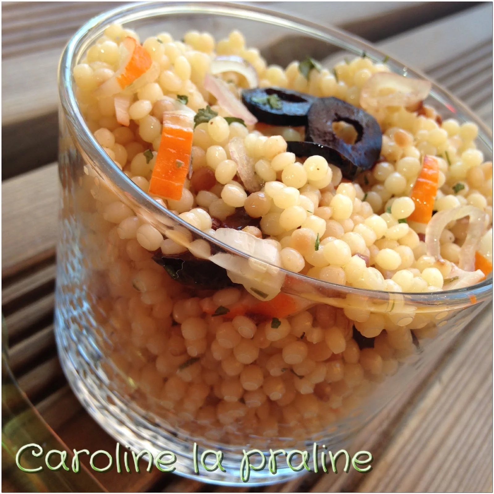 Caroline La Praline: Salade de Perles marines à l'Estragon