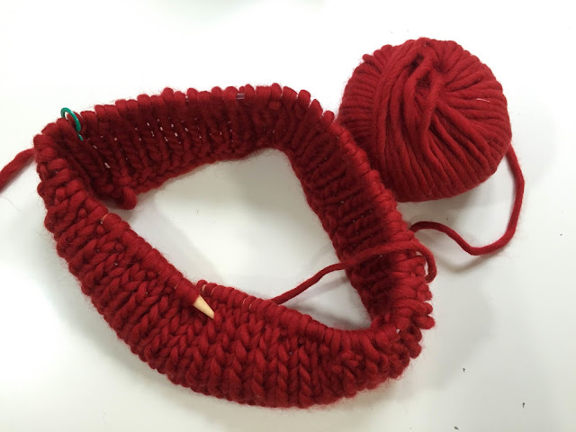 como hacer tejer bufanda circular agujas circulares