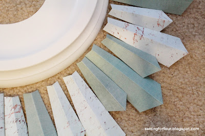 How to make a Sunburst Mirror from Setting for Four
