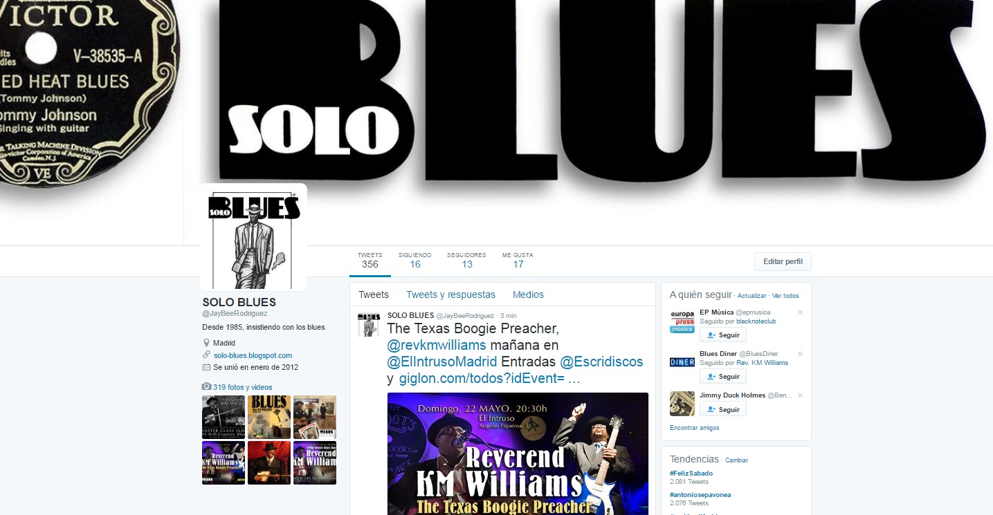 SOLO BLUES en Twitter