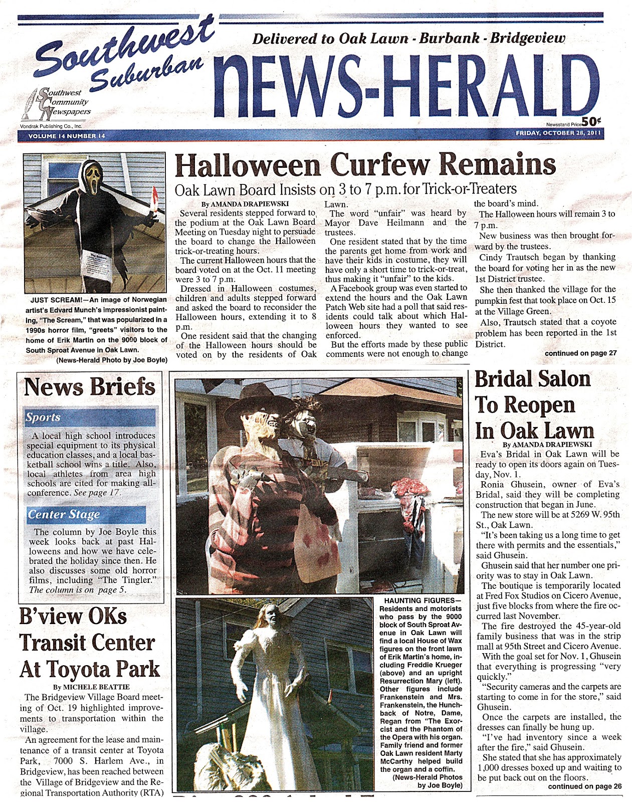 Spirits on Sproat Spirits on Sproat featured on newspaper front page