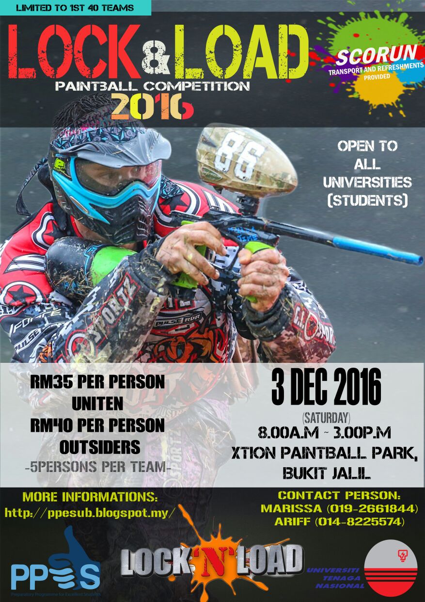 PPES Uniten Bangi Lock N Load (Paintball Competition)