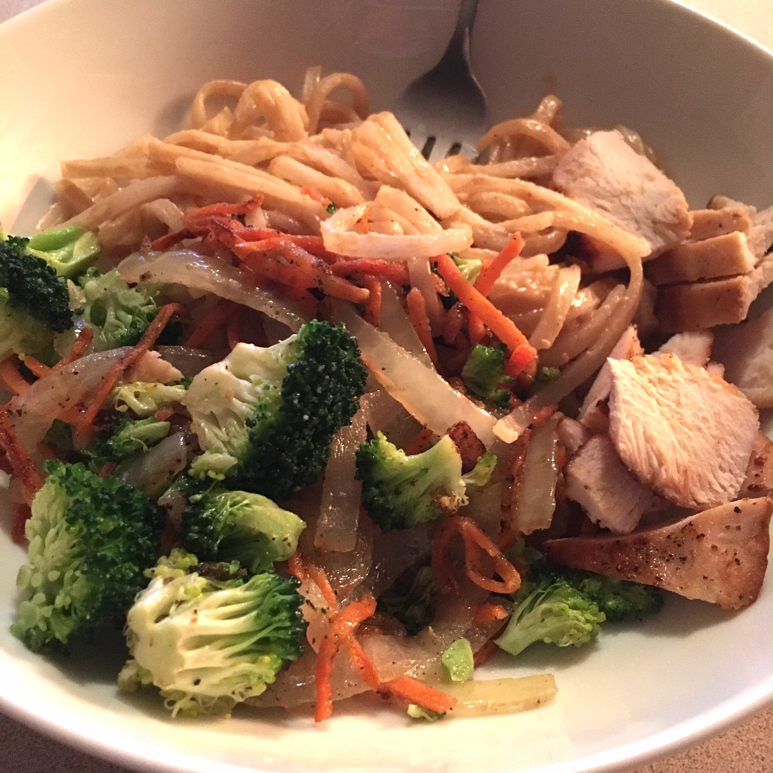 BE REAL Peanut Satay Chicken with Rice Noodles