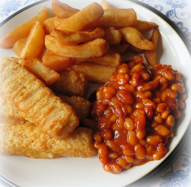 Fish Fingers, Chips & Beans