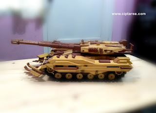 Wooden Miniature Military Tank EFGF M61A5