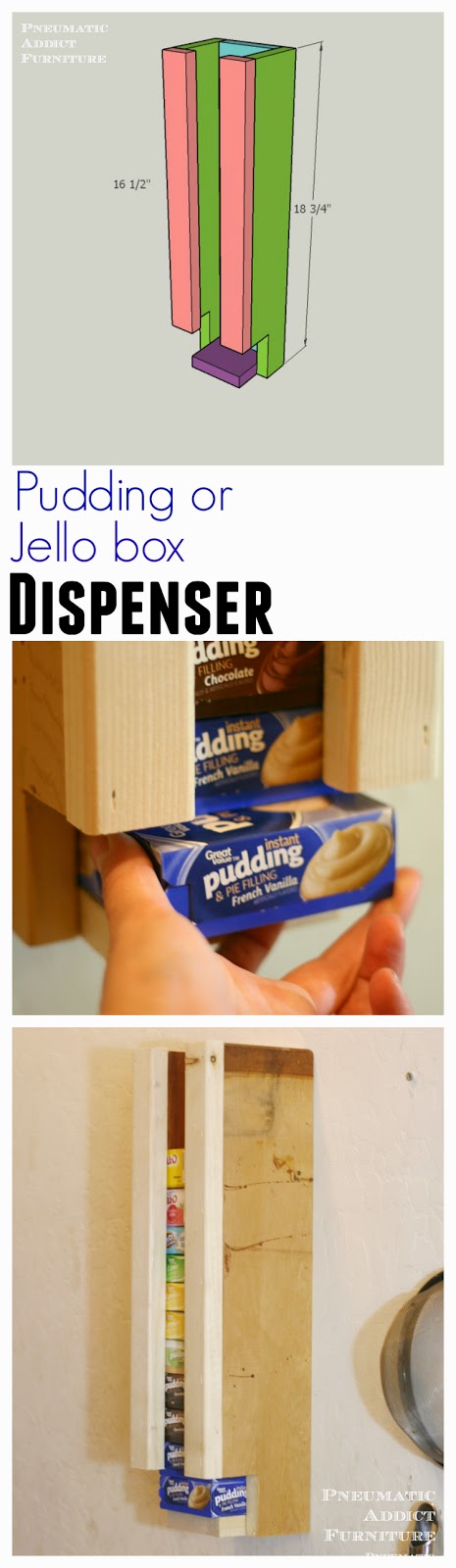 pudding or jello box dispenser
