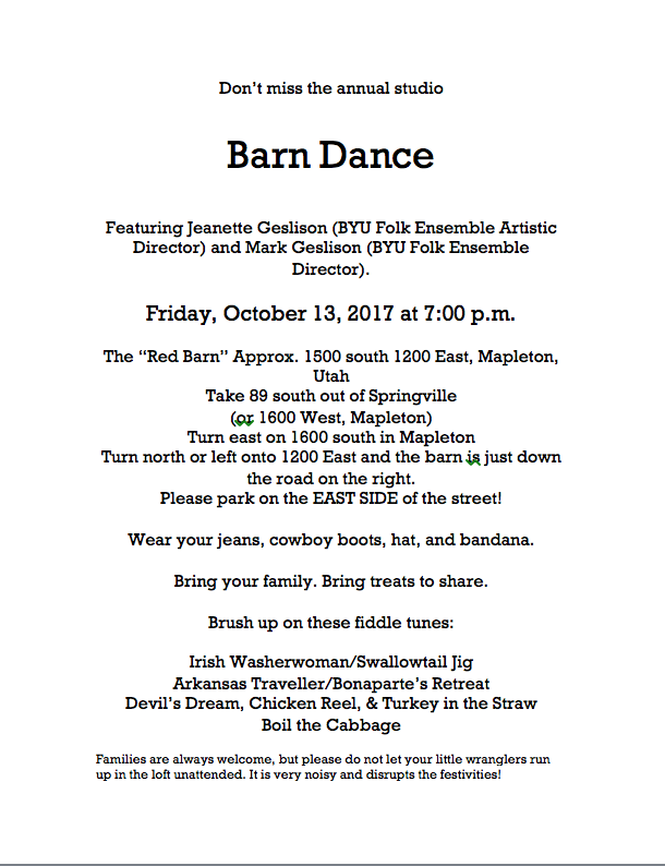 Duncan Studios October 2017