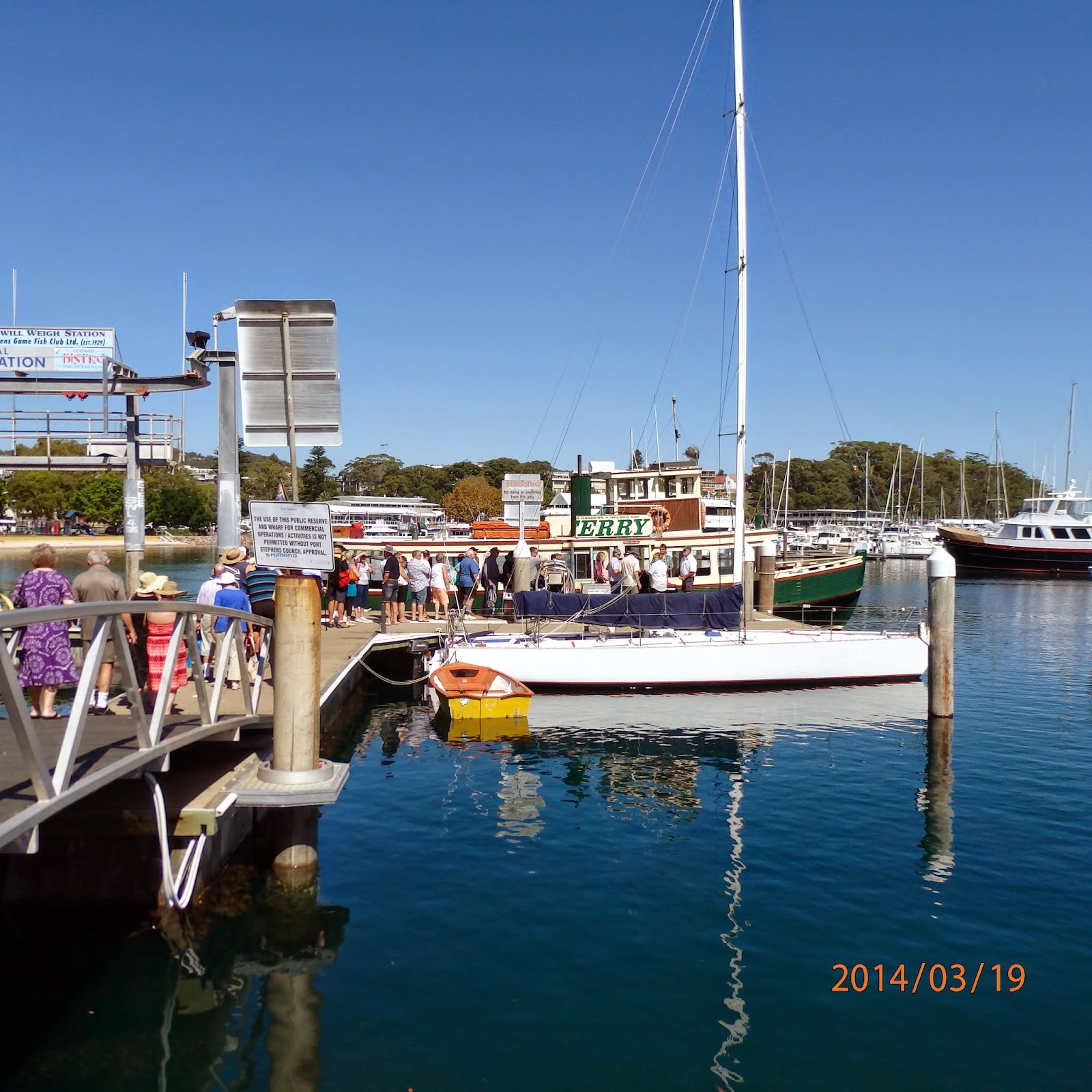 Witchwae Returns to Big Island Ferry trip to Tea Gardens