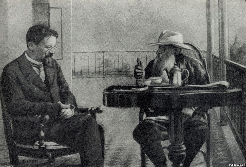 Чехов и Лев Толстой в Гаспре