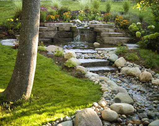 Creating artificial river in the backyard