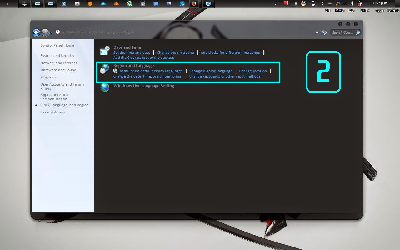 How to set System Locale to Japanese SKN Anime
