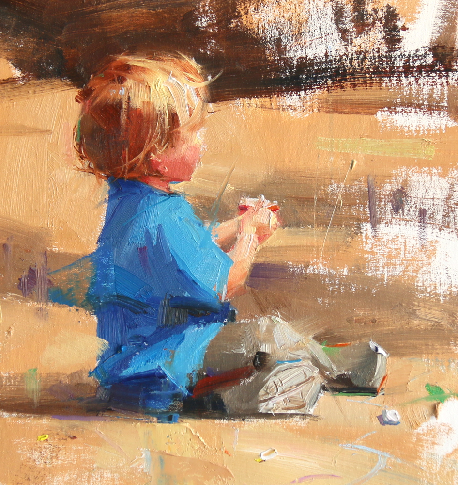 qianghuang, a daily painter "Young Artist 3" Sold