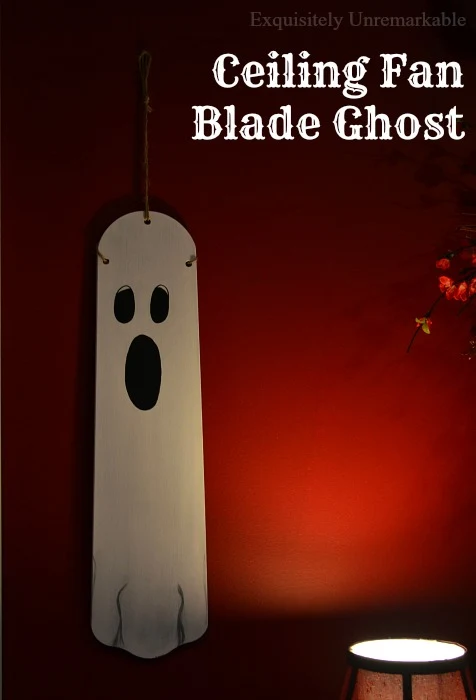 Fan Blade Painted Ghost Decor
