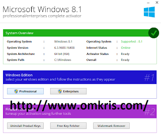 Serial Number Product Key Windows 8.1