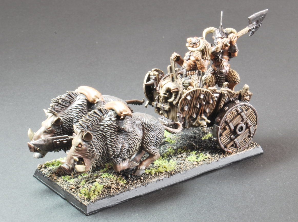 Warhammer Gorthor, Lord Hommes-bêtes Sur Chariot - Figurine Peinte (Occasion)