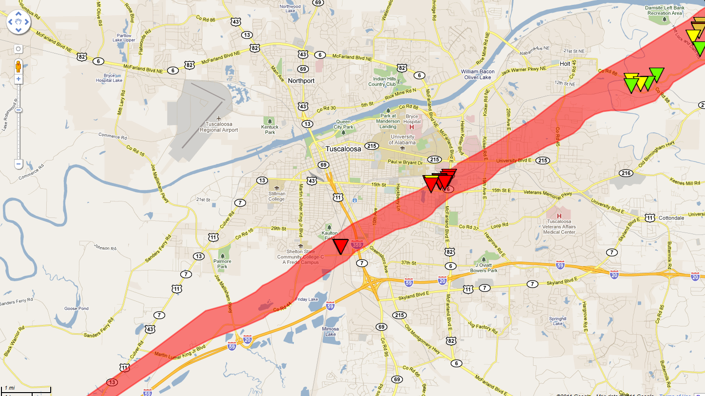 The Original Weather Blog More On Tuscaloosa, AL Tornado of 42711