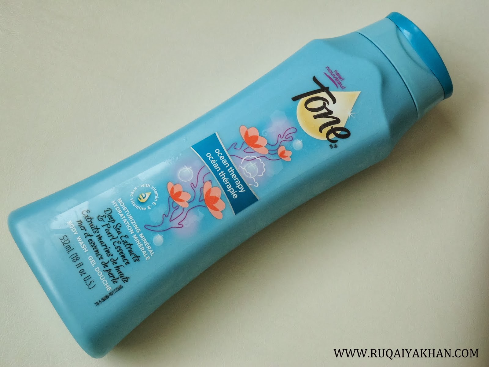 Ruqaiya Khan NEW Tone® Body Wash in Ocean Therapy, Soothing Oatmeal