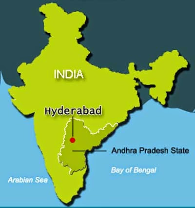 Where Is Hyderabad In India Political Map - United States Map