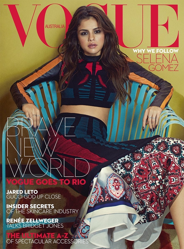 Selena Gomez na capa da revista Vogue Austrália