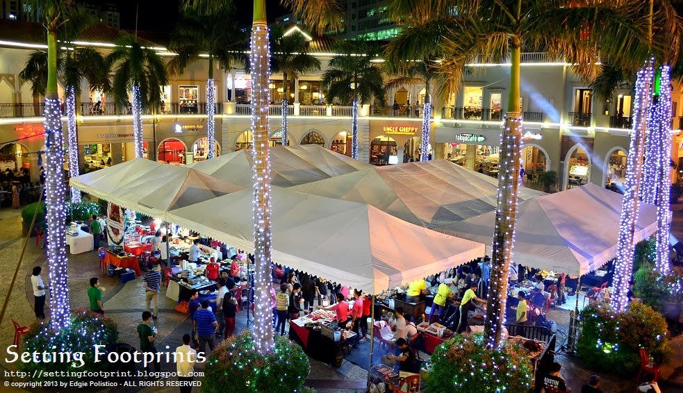 Setting Footprints Carnivale food fair in Venice Piazza, McKinley Hill