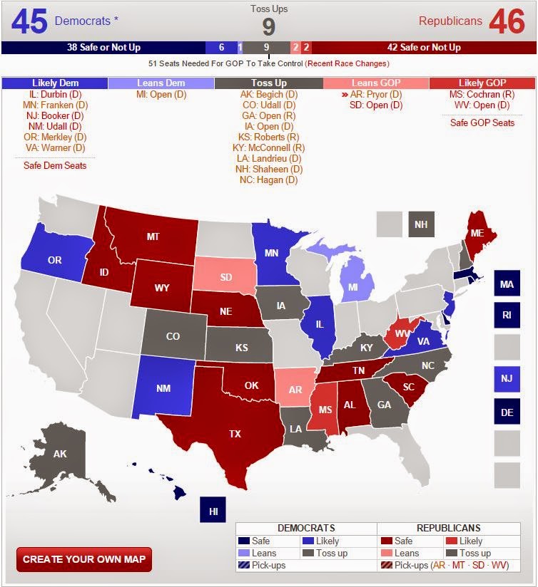 Mike's America GOP Has a Narrow Edge in Bid to Retake the Senate