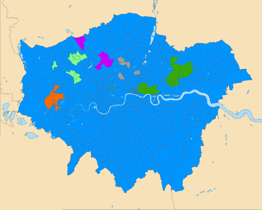 Map of London by Religion Map of London by Religion